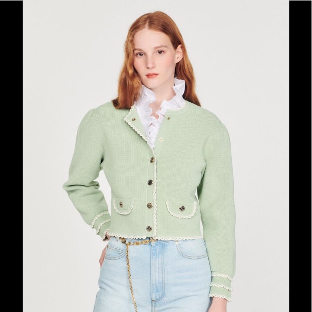 SANDRO Knitted Cardigan